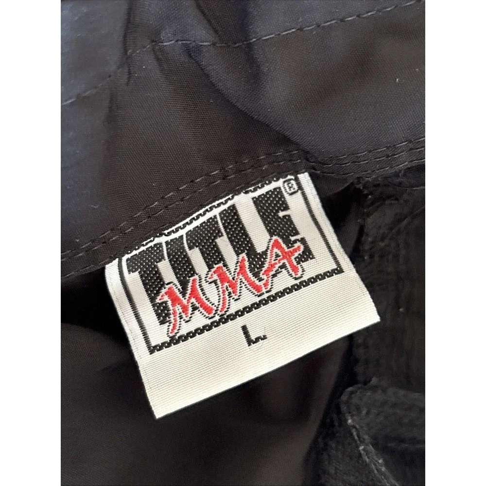 Title MMA Shorts Mens Large Black Boxing Fighting Martial Arts Compression MMA